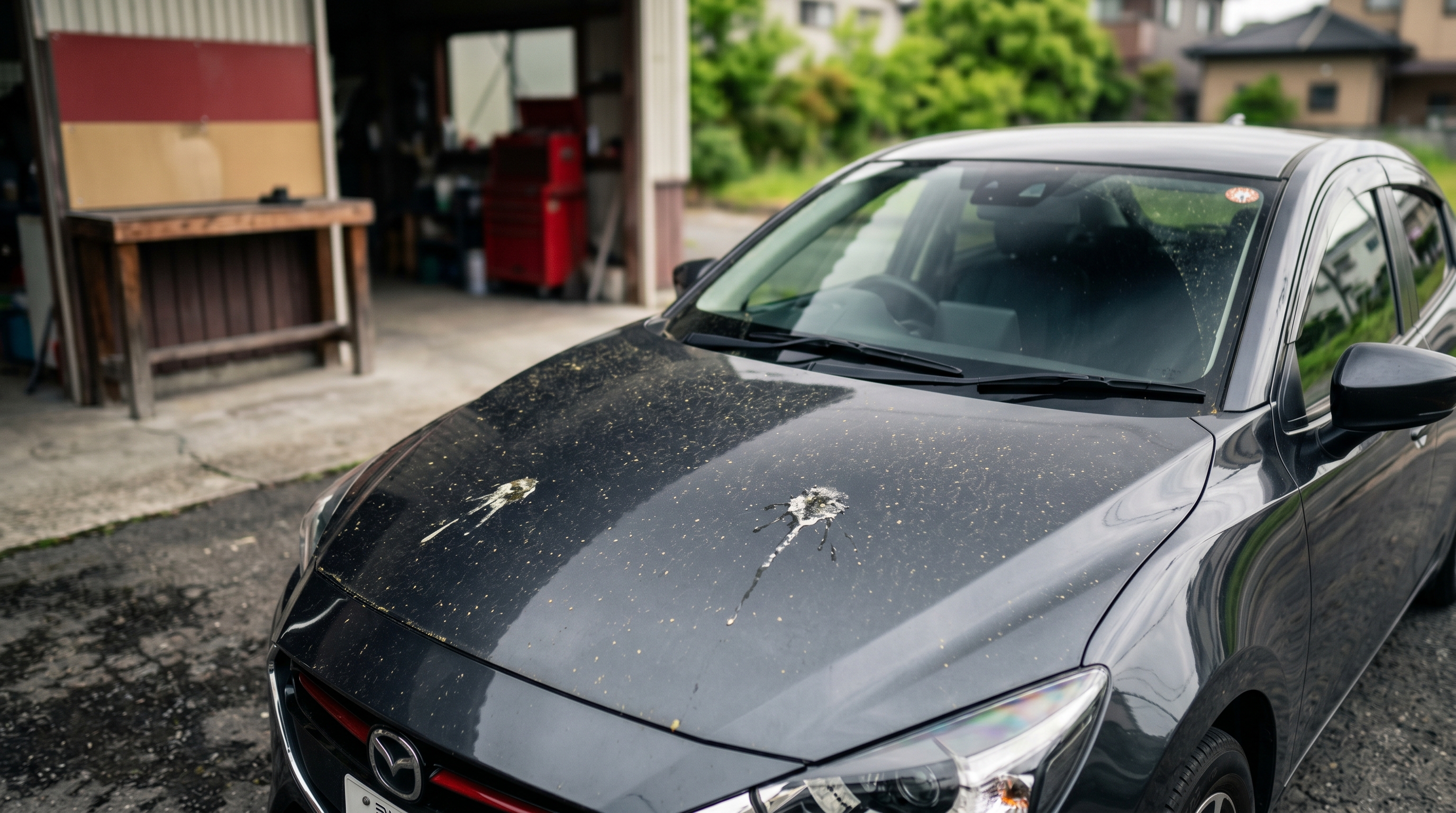 鳥フン・花粉・黄砂で塗装が溶ける — 一宮の板金歴板金塗装一筋の代表が見た5月末の化学ダメージの正体